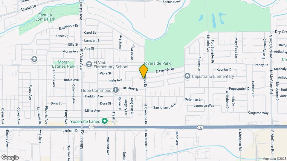 333-335 N Riverside Dr Mapa y Detalles de la Ubicación