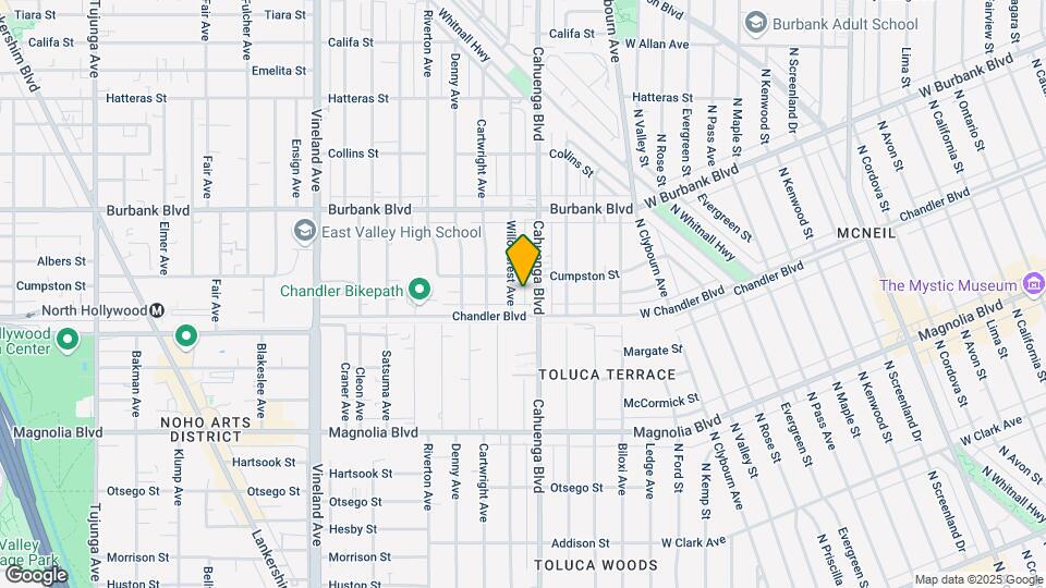 5418 Willow Crest Ave Map and Location Details