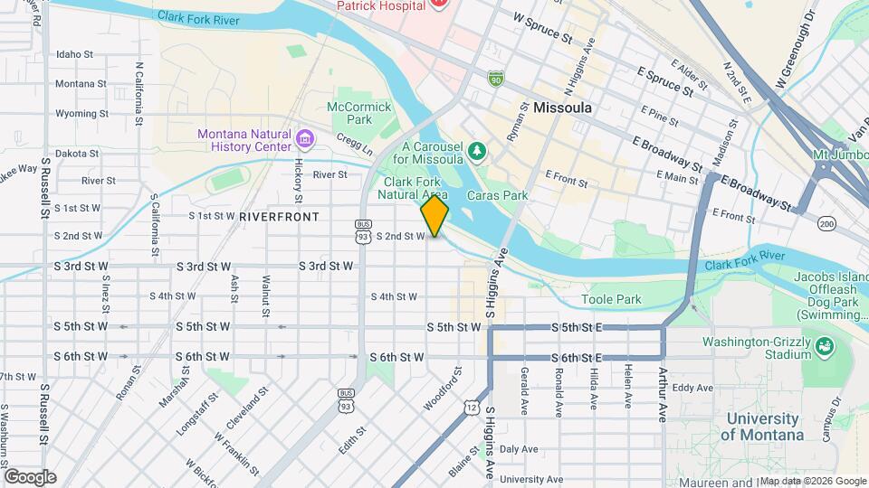 233-239 S 2nd St W Mapa y Detalles de la Ubicación