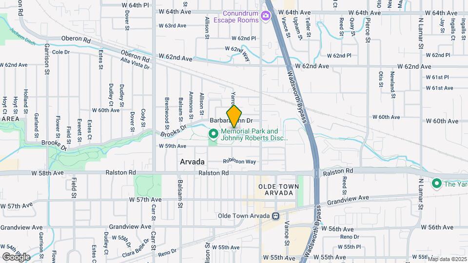 5955 Yukon St Map and Location Details