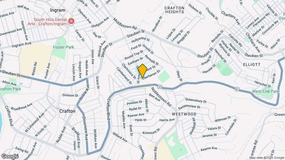 1285 Clairhaven St Map and Location Details