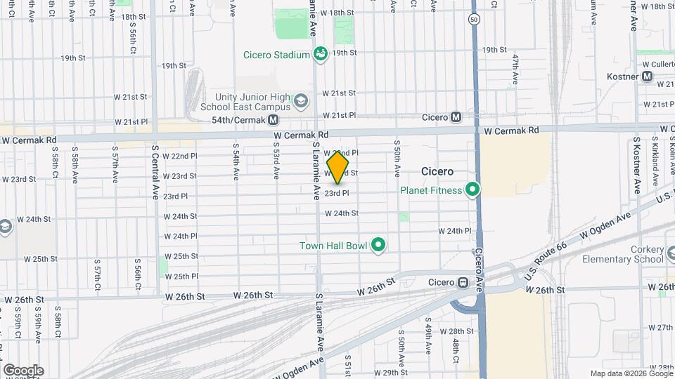 5124 W 23rd Pl Mapa y Detalles de la Ubicación