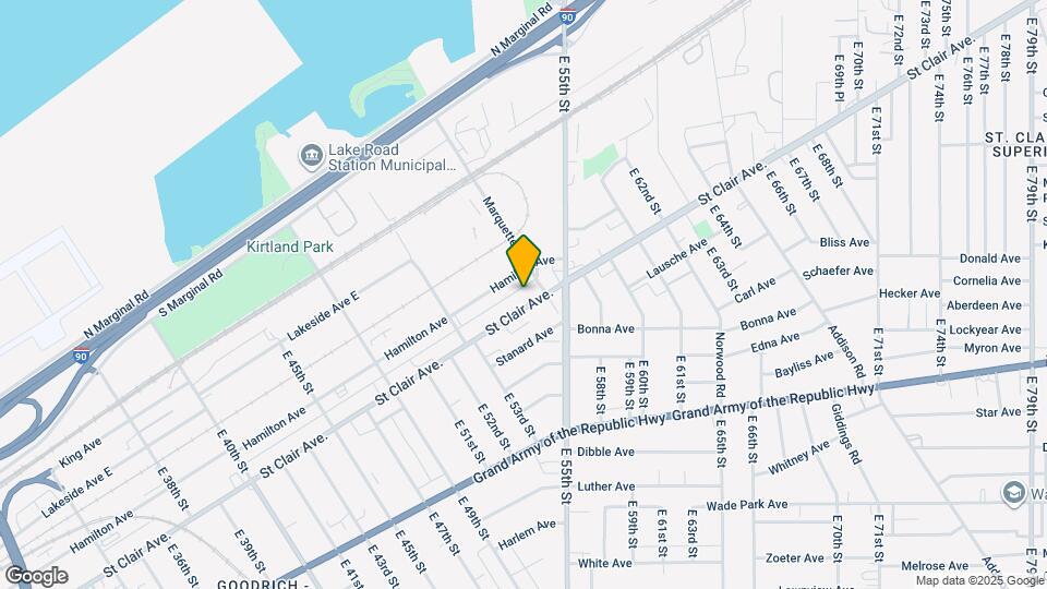 5379 Saint Clair Ave, Unit 1 Map and Location Details