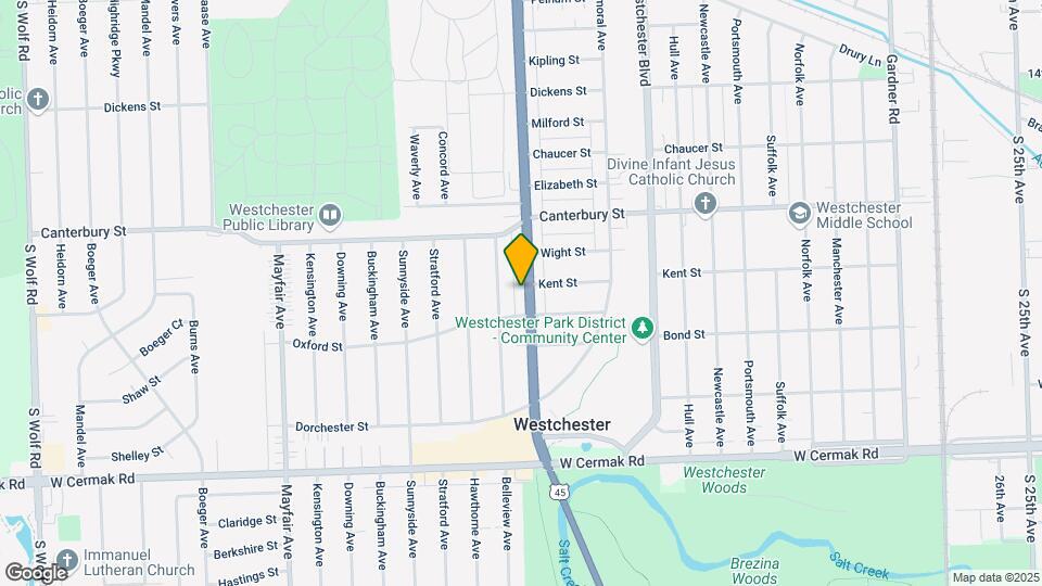 1806 S Mannheim Rd, Unit 1 Map and Location Details