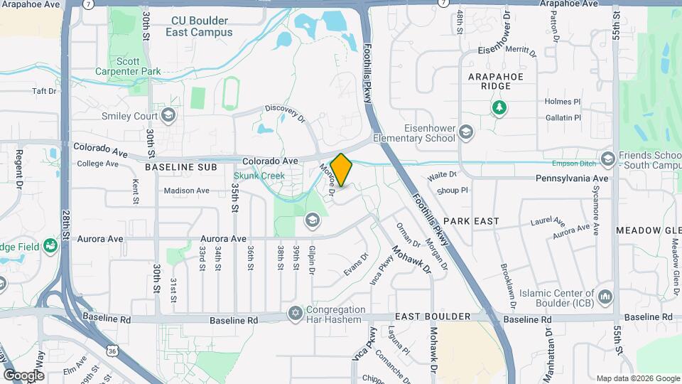 4155 Monroe Dr Map and Location Details
