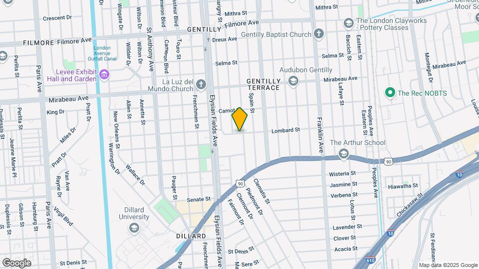 4460 Mandeville St Map and Location Details