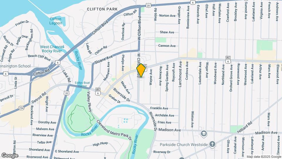 1439 W Clifton Blvd Map and Location Details