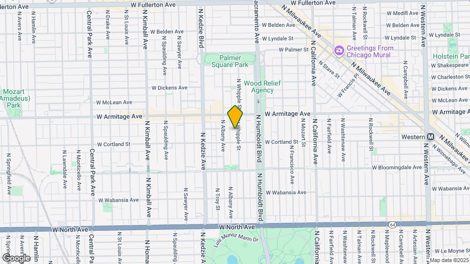 1922 N Whipple St Map and Location Details