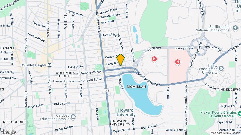 585 Columbia Rd NW Map and Location Details