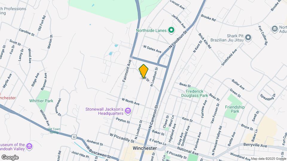 580 N Braddock St Mapa y Detalles de la Ubicación