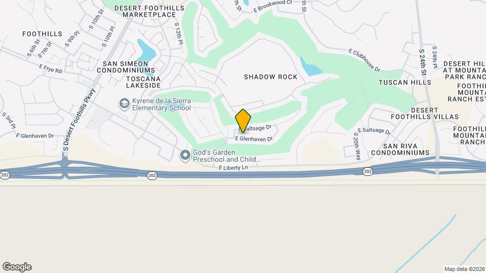 1616 E Glenhaven Dr Dr Mapa y Detalles de la Ubicación
