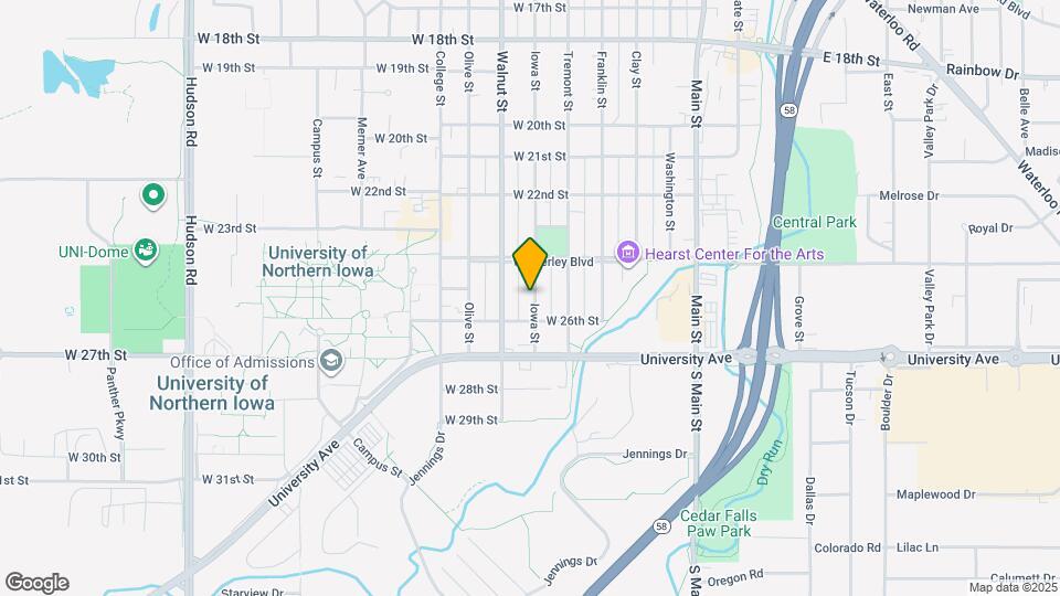 2521 Iowa St Map and Location Details