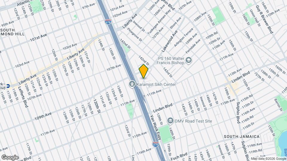 139-20 Lakewood Ave Mapa y Detalles de la Ubicación