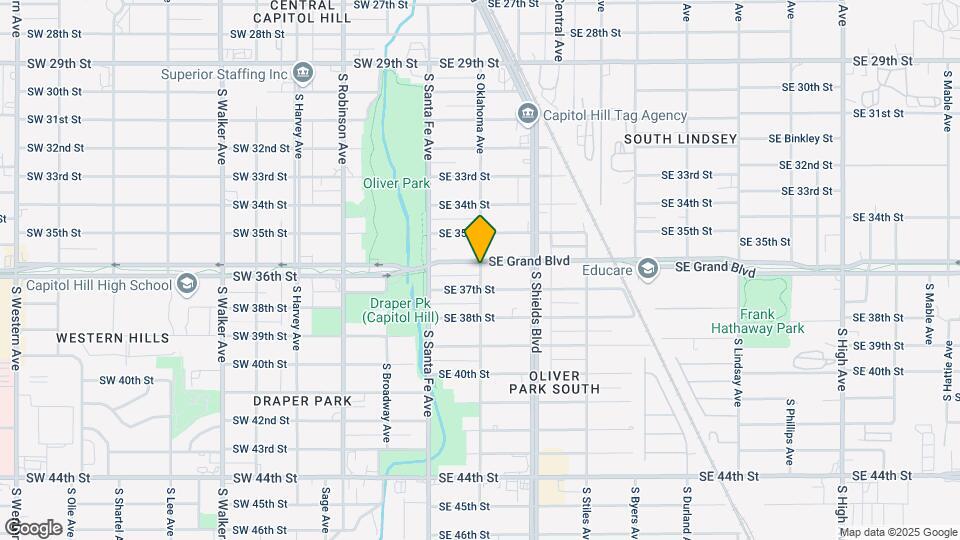 3717 S Oklahoma Ave Map and Location Details