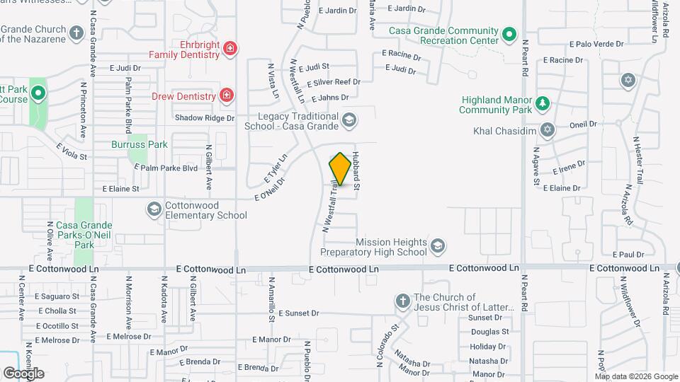 1243 E Eric Pl Mapa y Detalles de la Ubicación