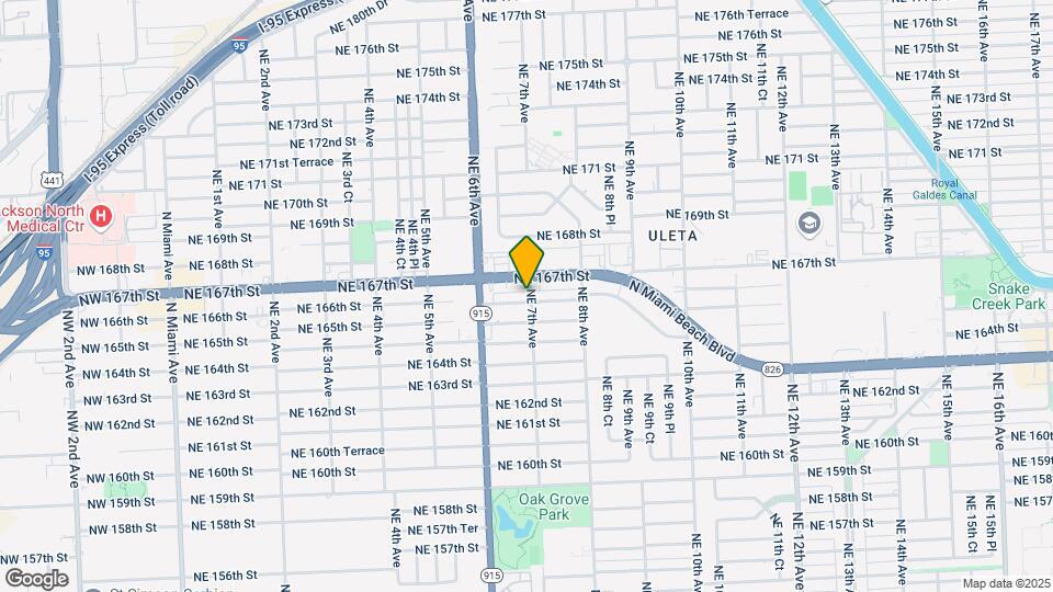 685 NE 166th St Map and Location Details