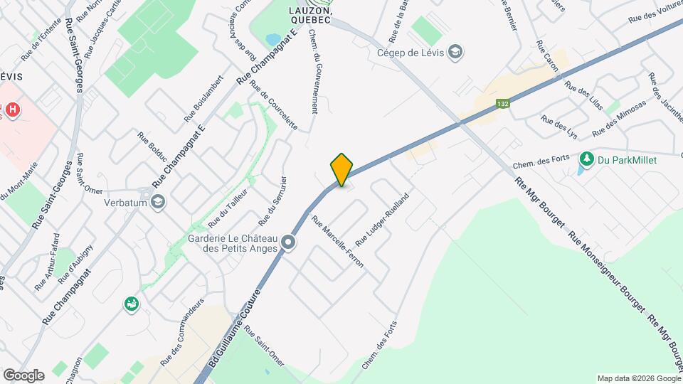 7070 Guillaume-Couture Boul Map and Location Details
