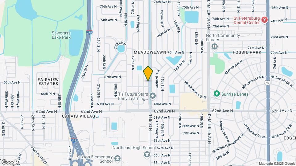6624 16th St N Map and Location Details