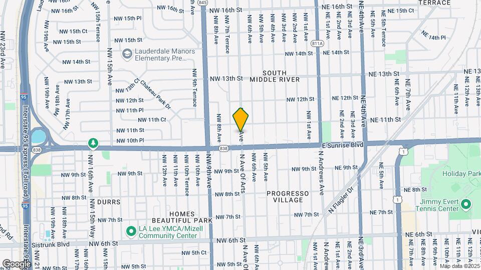 1025 NW 7th Ave Map and Location Details