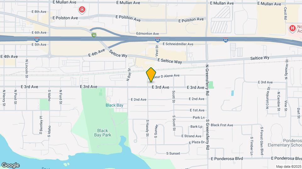 1601 E 3rd Ave Map and Location Details