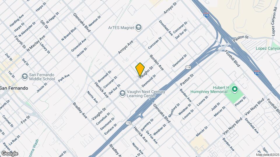 13202 Vaughn St Map and Location Details