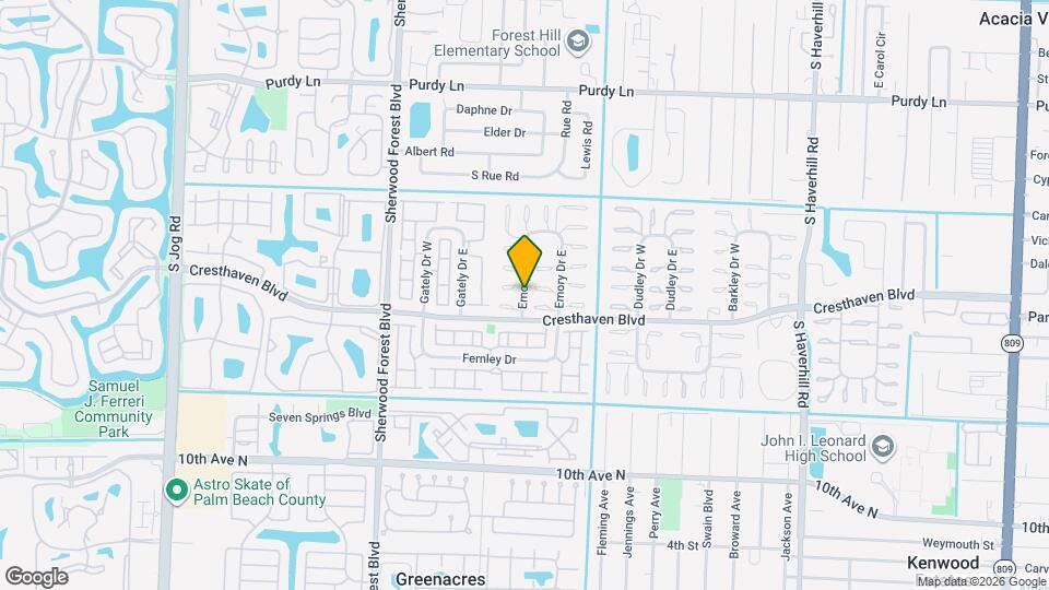 2750 Emory Dr W Map and Location Details