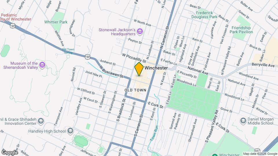 7 N Loudoun St Map and Location Details