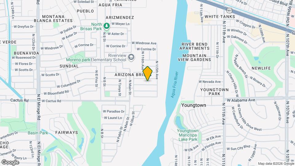 11534 W Bloomfield Rd Map and Location Details