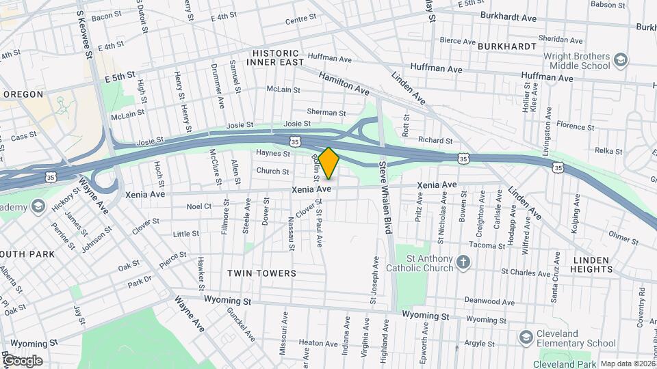 925 Xenia Ave Map and Location Details