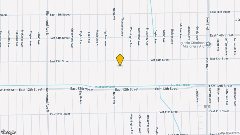 1219 Thompson Ave Map and Location Details