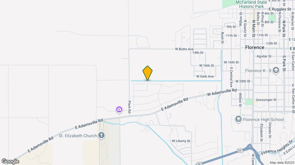 1024 W 20th St Map and Location Details