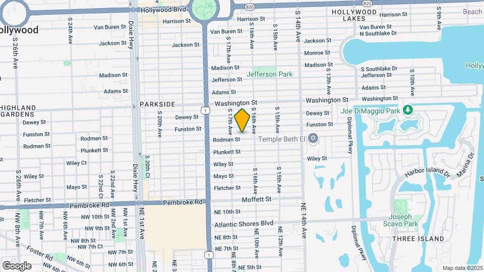 1625 Rodman St Mapa y Detalles de la Ubicación