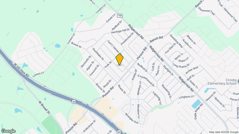 404 Woodcrest Way Mapa y Detalles de la Ubicación