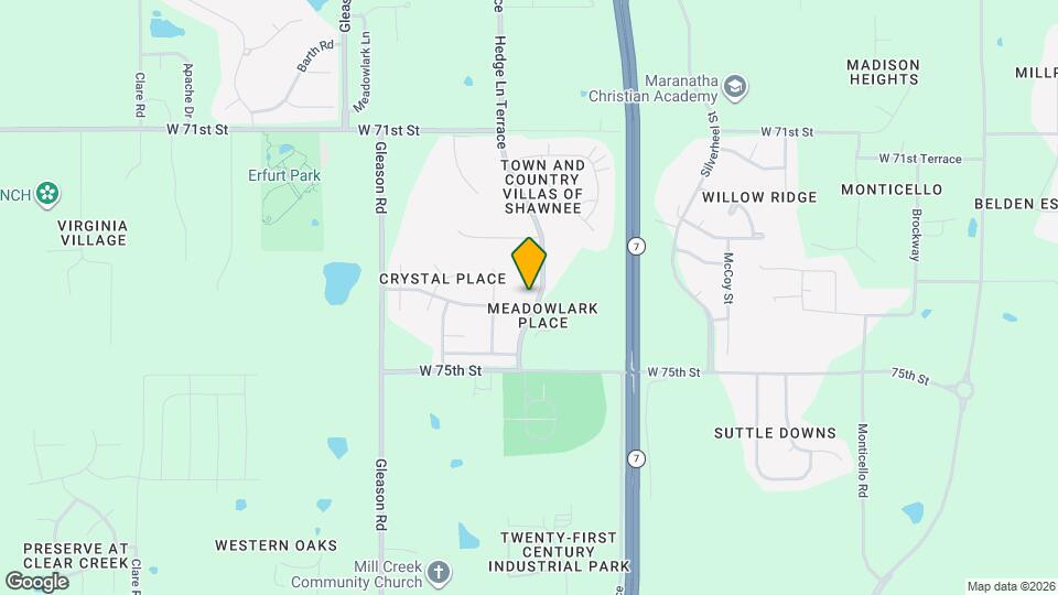 23504 W 73rd Terrace Map and Location Details