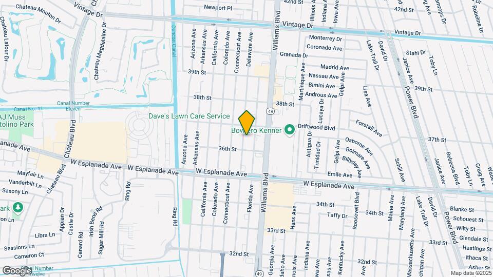 3624 Delaware Ave Map and Location Details