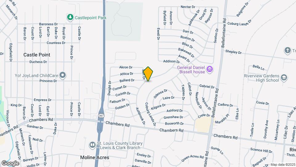 10128 Ashbrook Dr Map and Location Details