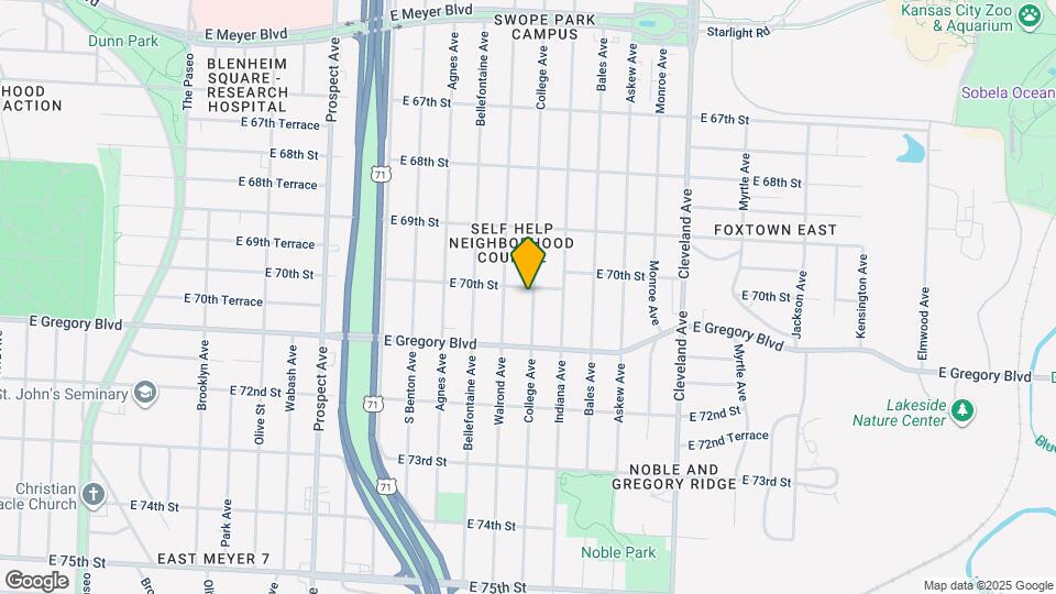 7008 College Ave Map and Location Details