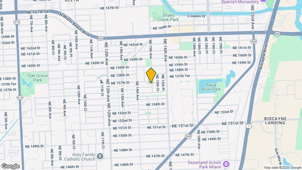 15660 NE 15th Ave Map and Location Details
