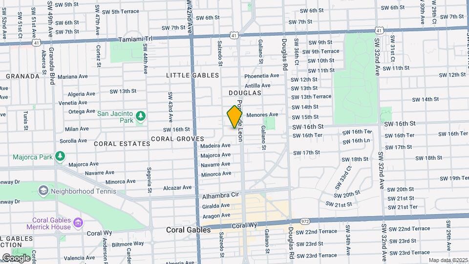 215 Zamora Ave Map and Location Details