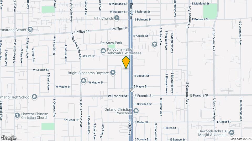 1610 S Euclid Ave Map and Location Details