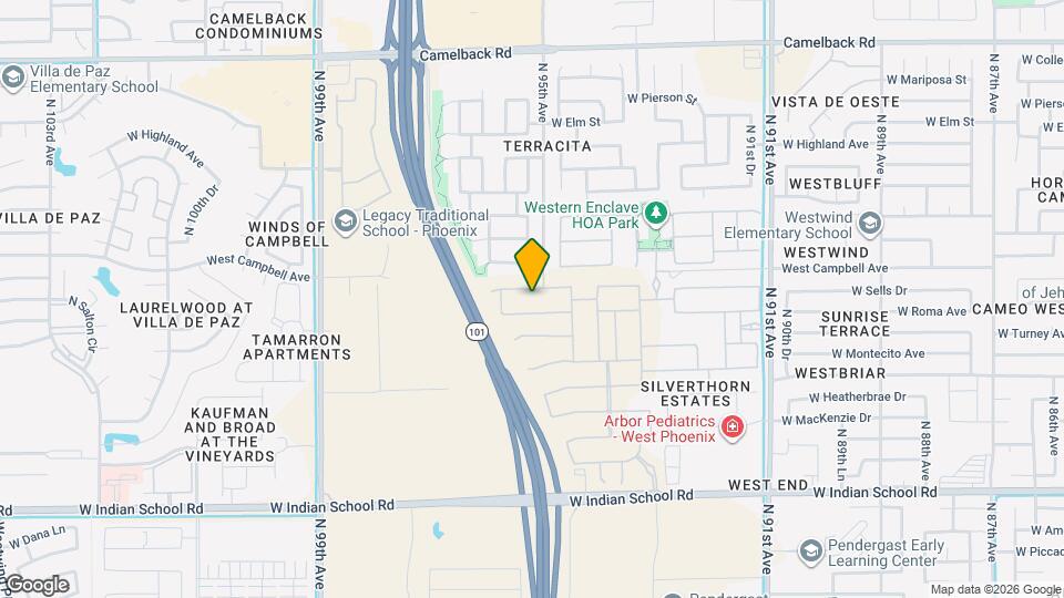 9509 W Sells Dr Map and Location Details