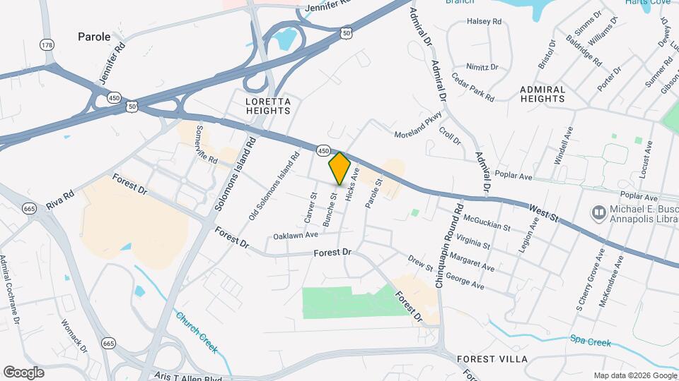 1 Bunche St Mapa y Detalles de la Ubicación