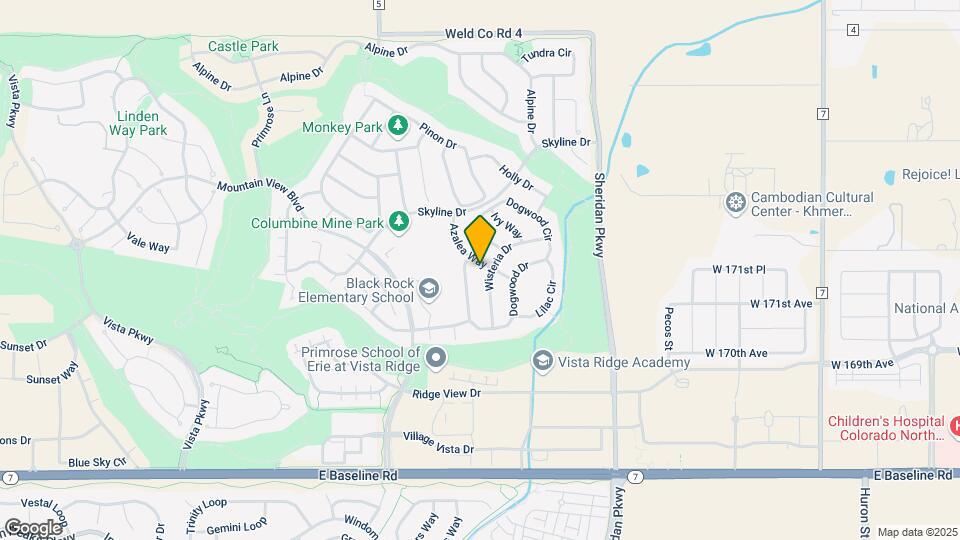 2526 Azalea Way Map and Location Details