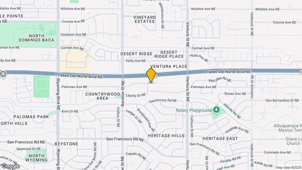 8708 Palomar Ave NE Map and Location Details