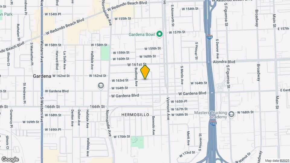 1130 W 163rd St Mapa y Detalles de la Ubicación