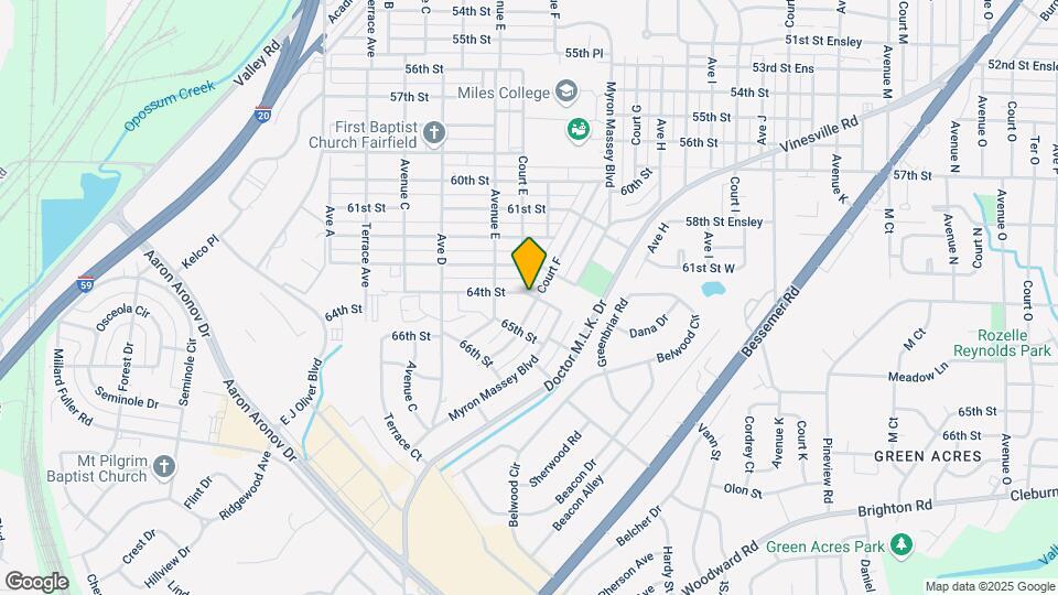 6401 Court F Map and Location Details