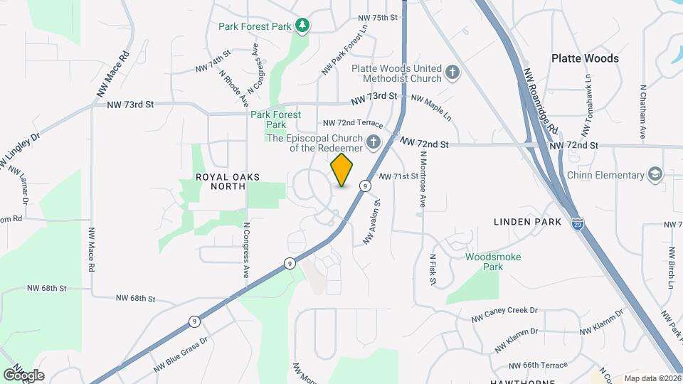 7031 NW Chapel Woods Ln Map and Location Details