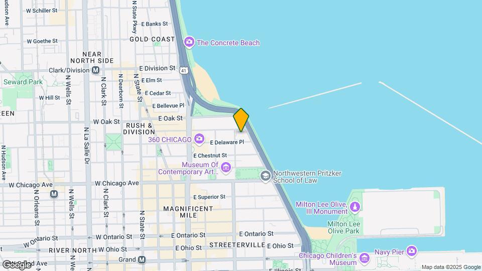 900 N Lake Shore Dr Mapa y Detalles de la Ubicación