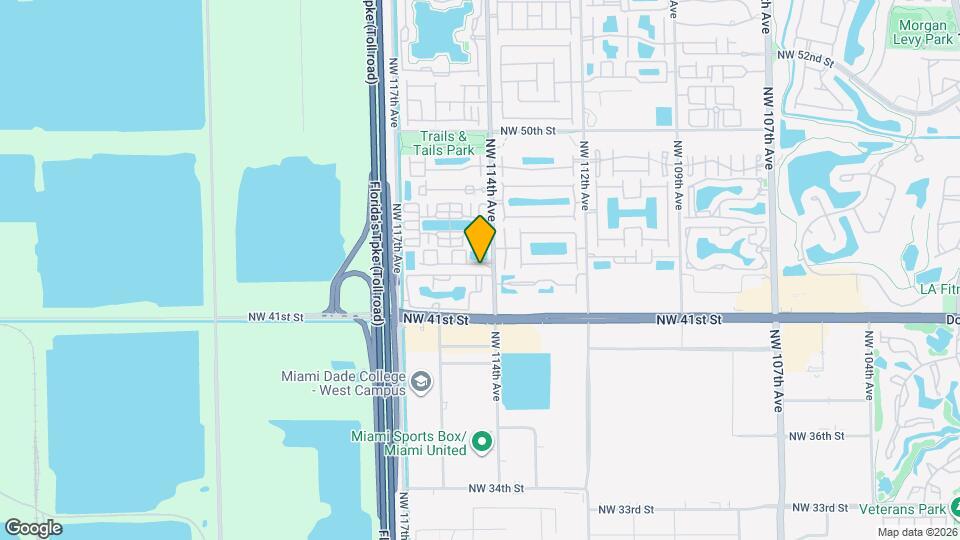 11416 NW 43rd Terrace Map and Location Details