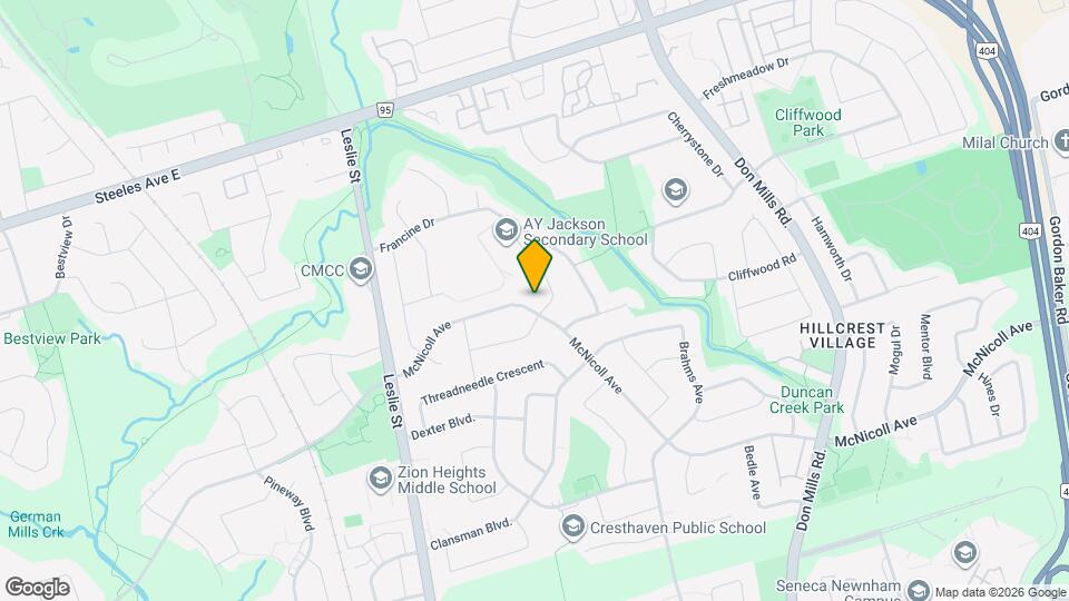 70 McNicoll Ave Map and Location Details